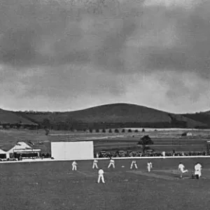 Cricket at Folkestone Print, September 1932