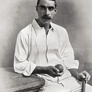 Victorian Cricketer Print - Barton