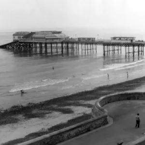 Cromer Pier Print, Norfolk, England 1960s Cromer Pier Print, Norfolk, England 1960s