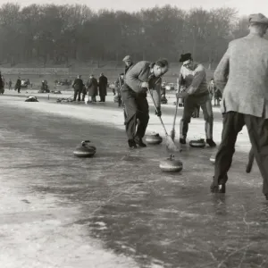 Loch Leven Curling Print Loch Leven Curling Print