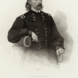 Print of George A Custer circa 1863 Print of George A Custer circa 1863