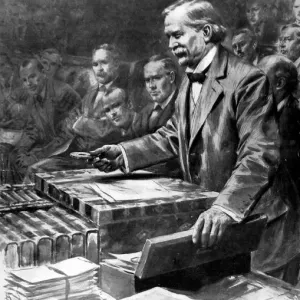 David Lloyd George Introducing the Munitions Bill Print David Lloyd George Introducing the Munitions Bill Print