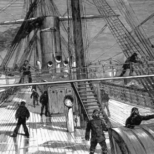 La cubierta del SS Gallia, 1879 La cubierta del SS Gallia, 1879