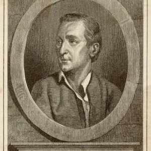 Denis Diderot Print - Oval Portrait of French Philosopher Denis Diderot Print - Oval Portrait of French Philosopher
