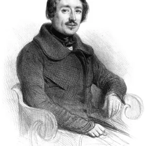 Denis Raffet Print, French Artist 1804-1860 Denis Raffet Print, French Artist 1804-1860