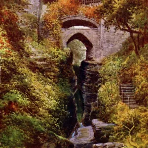 Devils Bridge Print, Aberystwyth, Ceredigion Wales 1910s Devils Bridge Print, Aberystwyth, Ceredigion Wales 1910s