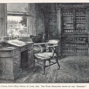 Dickens' Study Print at Gadshill Dickens' Study Print at Gadshill