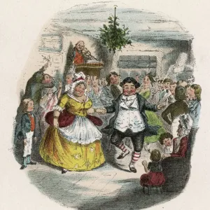 Mary Evans Print of Mrs Fezziwigs Ball Mary Evans Print of Mrs Fezziwigs Ball