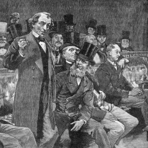 Benjamin Disraeli Print, Parliament Speech 1852 Benjamin Disraeli Print, Parliament Speech 1852