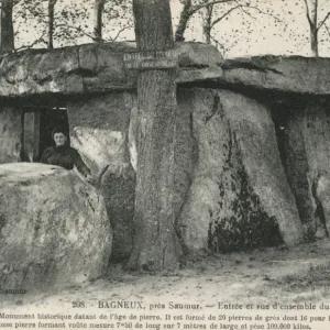 Dolmen of Bagneux Print: A Neolithic Megalith Structure Dolmen of Bagneux Print: A Neolithic Megalith Structure