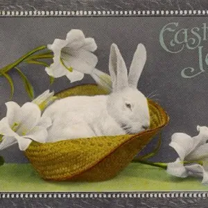 White Rabbit Easter Print 1912 White Rabbit Easter Print 1912