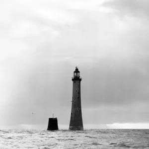 Eddystone Lighthouse Print, Devon, Pre-Helipad Era Eddystone Lighthouse Print, Devon, Pre-Helipad Era