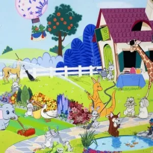 The Enchanted House Print from Teddy Bear Annual The Enchanted House Print from Teddy Bear Annual