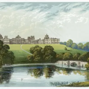 Blenheim Palace Print - Distant View from the North Blenheim Palace Print - Distant View from the North