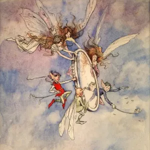 The Magic Mirror Print: Fairies and Pixies in Flight The Magic Mirror Print: Fairies and Pixies in Flight