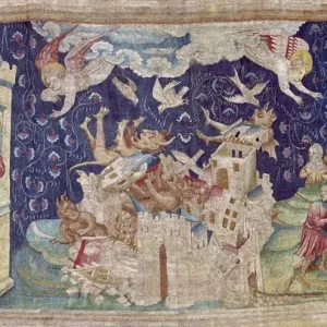 Fall of Babylon Print - Apocalypse of Angers, 1375-1382 Fall of Babylon Print - Apocalypse of Angers, 1375-1382