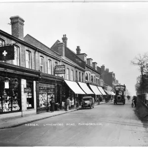Farnborough - Lynchford Road Print, 1924 Farnborough - Lynchford Road Print, 1924
