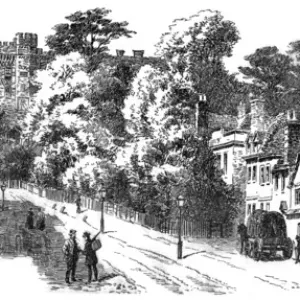 Farnham, Surrey Castle Street Print 1887 Farnham, Surrey Castle Street Print 1887