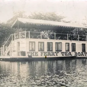 Ferry Tea Boat Print, Wick, Dorset England 1900s Ferry Tea Boat Print, Wick, Dorset England 1900s