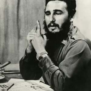 Fidel Castro at Desk Print, 1926 Fidel Castro at Desk Print, 1926