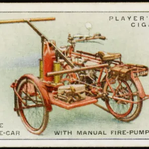 Fire-Fighting Motorcycle Print 1910 Fire-Fighting Motorcycle Print 1910