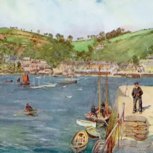Flushing Print: A View from Falmouth, Cornwall 1925 Flushing Print: A View from Falmouth, Cornwall 1925