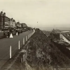 Folkestone View on the Leas, Kent Print Folkestone View on the Leas, Kent Print