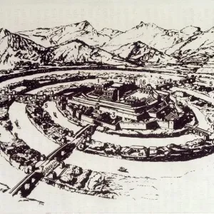 Print of Atlantis, The Atlantean capital Print of Atlantis, The Atlantean capital