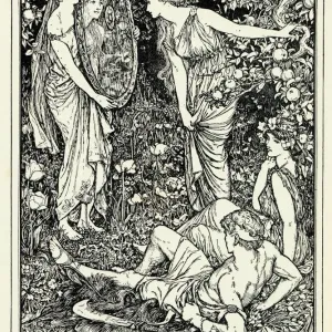 Print of Perseus in the Garden of the Hesperides Print of Perseus in the Garden of the Hesperides