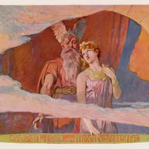 Wotan and Frea Print: Gods Looking Out from Heaven's Windows Wotan and Frea Print: Gods Looking Out from Heaven's Windows