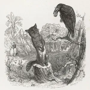 The Fox and the Crow Print The Fox and the Crow Print