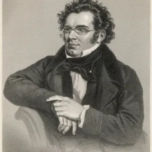 Franz Schubert Print - Austrian Composer Portrait