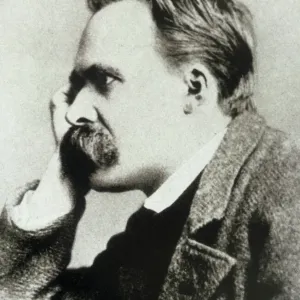 Friedrich Nietzsche Print - German Philosopher Portrait Friedrich Nietzsche Print - German Philosopher Portrait
