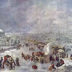 Jan Griffier the Elder's Frost Fair Print, 1683 Jan Griffier the Elder's Frost Fair Print, 1683