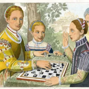 El Juego de Ajedrez por Sofonisba Anguissola. El Juego de Ajedrez por Sofonisba Anguissola.