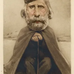 Giuseppe Garibaldi Print - Italian Soldier Portrait Giuseppe Garibaldi Print - Italian Soldier Portrait