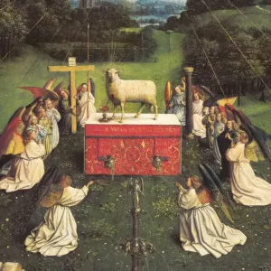 The Ghent Altarpiece or Adoration of the Mystic Lamb Print The Ghent Altarpiece or Adoration of the Mystic Lamb Print