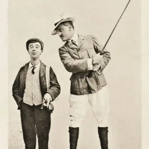 A Golfer and his caddy - Print from Three Little Maids A Golfer and his caddy - Print from Three Little Maids
