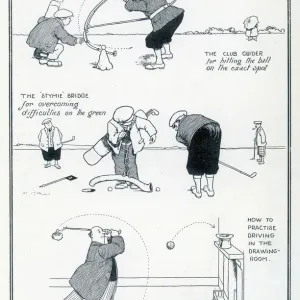 William Heath Robinson Print: Golfing Notes for the Novice