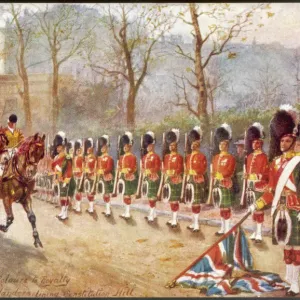 Gordon Highlanders Colour Party Print Gordon Highlanders Colour Party Print