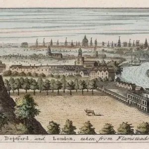 Greenwich Print: Panorama of London from Flamstead Hill Greenwich Print: Panorama of London from Flamstead Hill