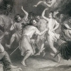 Romantic Etching Print: Dance of the Witches Romantic Etching Print: Dance of the Witches
