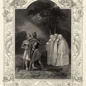 Macbeth and Banquo Encounter the Witches Print Macbeth and Banquo Encounter the Witches Print