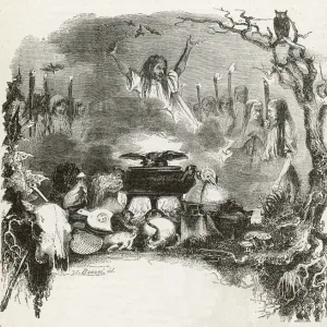 Swedish Sabbat MORA Print: Witches Gather on Blokula Swedish Sabbat MORA Print: Witches Gather on Blokula