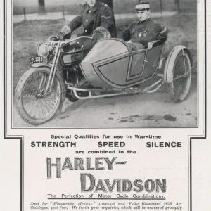 Harley-Davidson Wartime Motor-Cycle Print Harley-Davidson Wartime Motor-Cycle Print