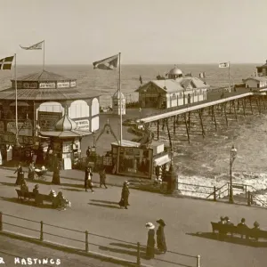 Hastings Pier Print 1912 Hastings Pier Print 1912