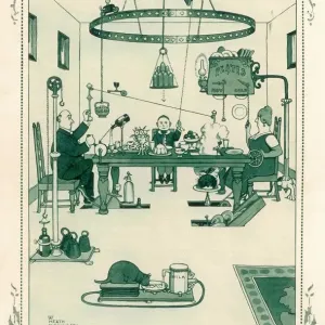 Heath Robinson's Automated Dining Room Print Heath Robinson's Automated Dining Room Print