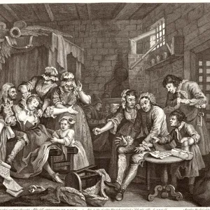 Hogarth's Print: Scene in the Fleet Prison Hogarth's Print: Scene in the Fleet Prison