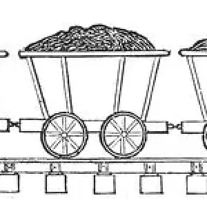 Horse-Drawn Railway Print 1820 Horse-Drawn Railway Print 1820