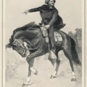 General Sam Houston at the Battle of San Jacinto, 1836 Print General Sam Houston at the Battle of San Jacinto, 1836 Print